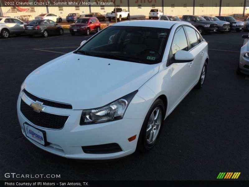 Summit White / Medium Titanium 2012 Chevrolet Cruze LT
