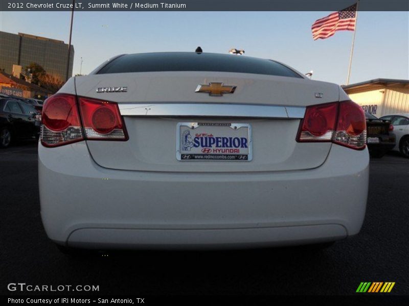 Summit White / Medium Titanium 2012 Chevrolet Cruze LT