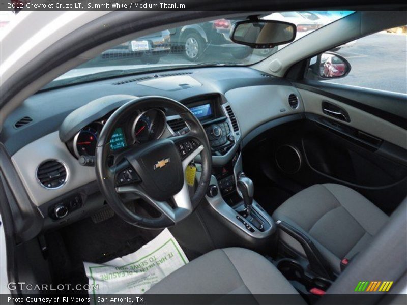 Summit White / Medium Titanium 2012 Chevrolet Cruze LT