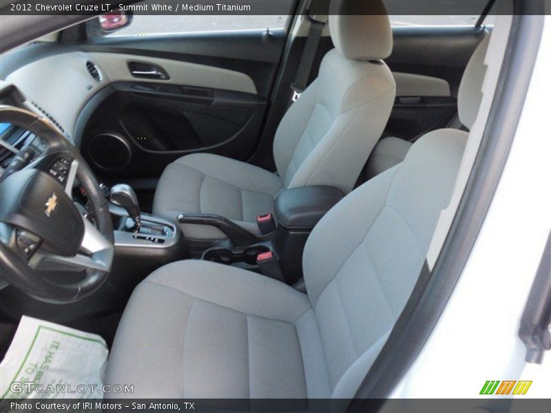 Summit White / Medium Titanium 2012 Chevrolet Cruze LT