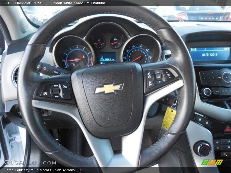 Summit White / Medium Titanium 2012 Chevrolet Cruze LT