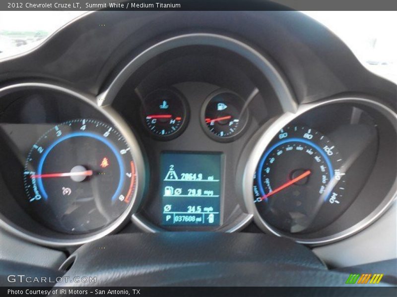 Summit White / Medium Titanium 2012 Chevrolet Cruze LT