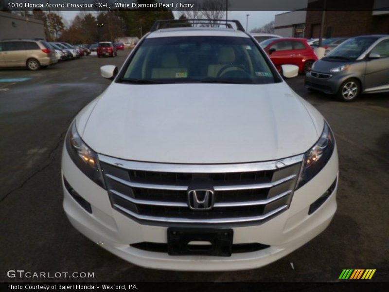 White Diamond Pearl / Ivory 2010 Honda Accord Crosstour EX-L