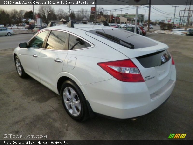 White Diamond Pearl / Ivory 2010 Honda Accord Crosstour EX-L