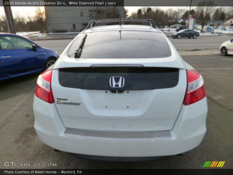 White Diamond Pearl / Ivory 2010 Honda Accord Crosstour EX-L