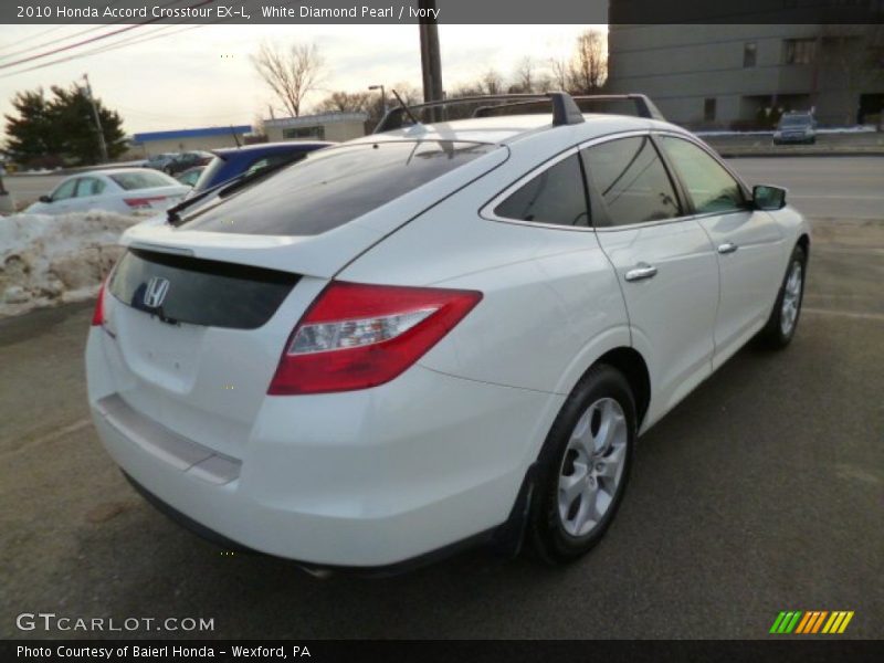 White Diamond Pearl / Ivory 2010 Honda Accord Crosstour EX-L