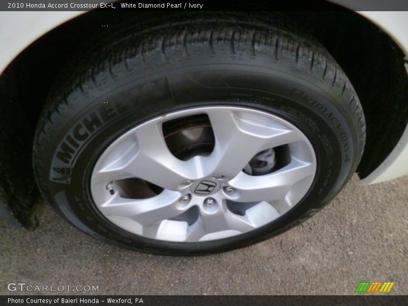 White Diamond Pearl / Ivory 2010 Honda Accord Crosstour EX-L
