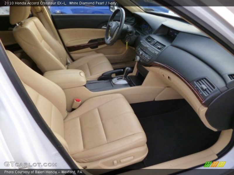 White Diamond Pearl / Ivory 2010 Honda Accord Crosstour EX-L