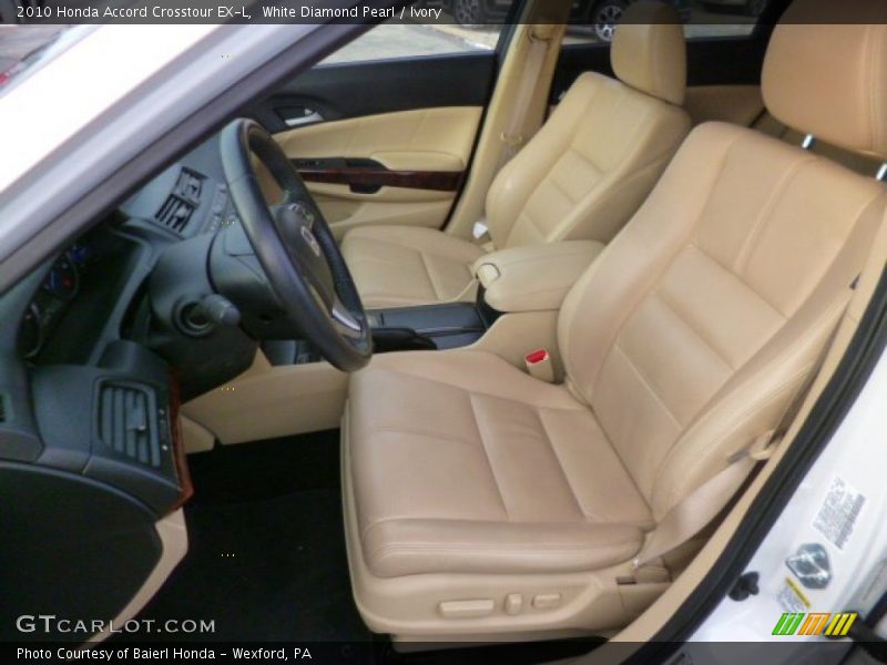 White Diamond Pearl / Ivory 2010 Honda Accord Crosstour EX-L