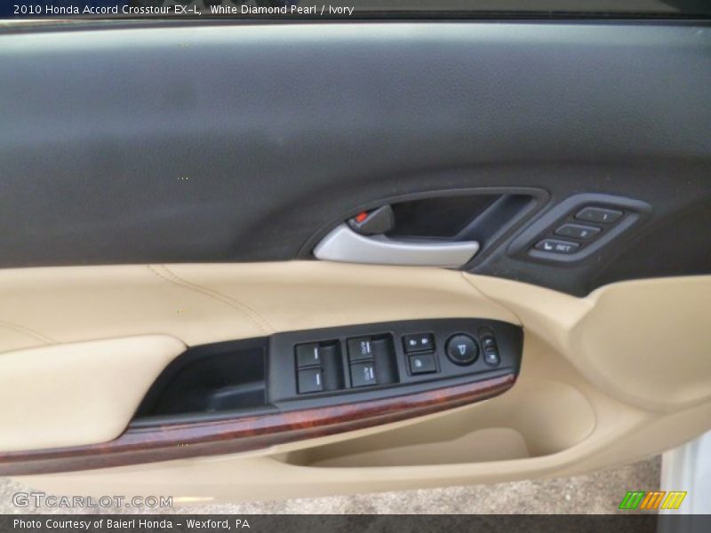 White Diamond Pearl / Ivory 2010 Honda Accord Crosstour EX-L