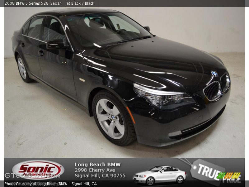 Jet Black / Black 2008 BMW 5 Series 528i Sedan