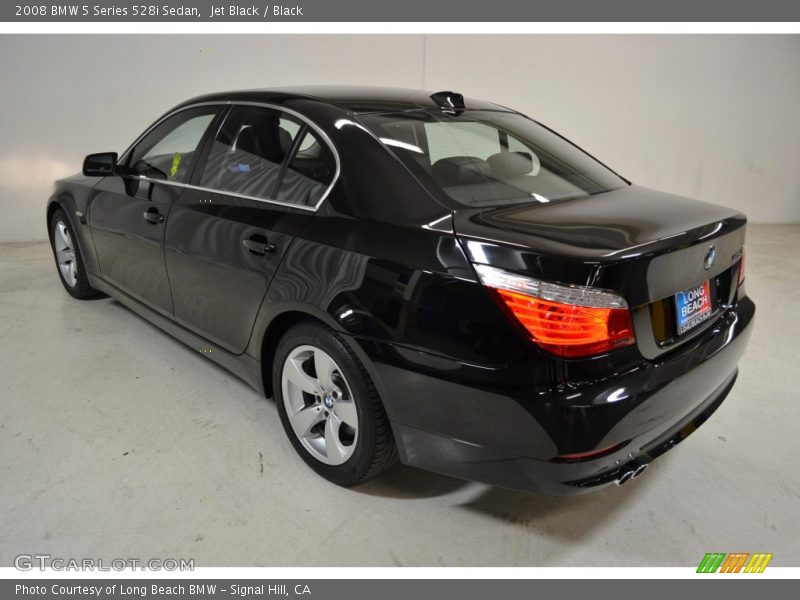 Jet Black / Black 2008 BMW 5 Series 528i Sedan