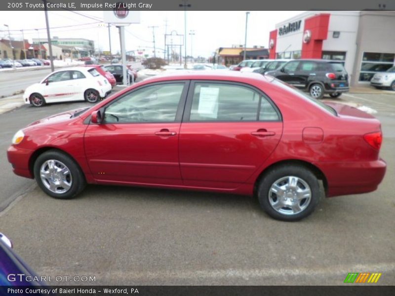 Impulse Red / Light Gray 2005 Toyota Corolla LE