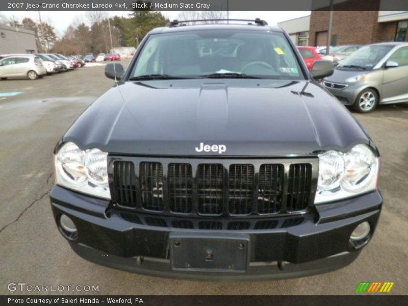 Black / Medium Slate Gray 2007 Jeep Grand Cherokee Laredo 4x4