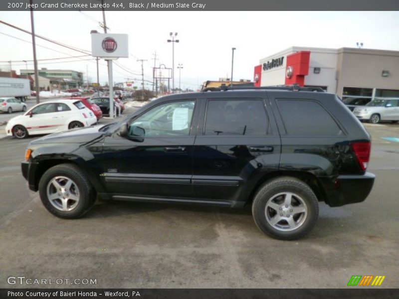 Black / Medium Slate Gray 2007 Jeep Grand Cherokee Laredo 4x4