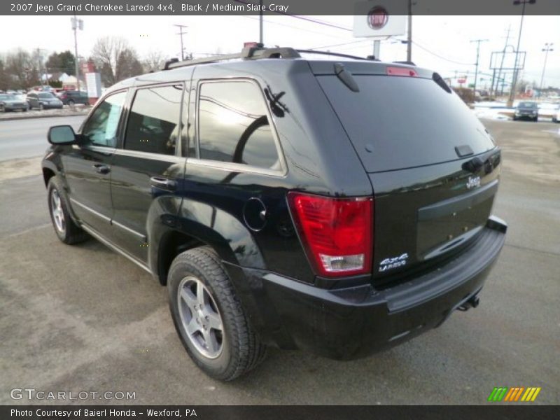 Black / Medium Slate Gray 2007 Jeep Grand Cherokee Laredo 4x4