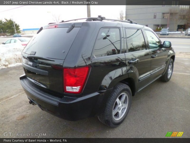 Black / Medium Slate Gray 2007 Jeep Grand Cherokee Laredo 4x4