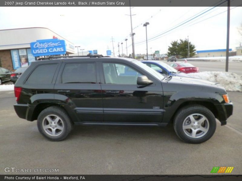 Black / Medium Slate Gray 2007 Jeep Grand Cherokee Laredo 4x4