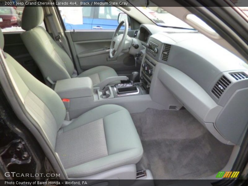 Black / Medium Slate Gray 2007 Jeep Grand Cherokee Laredo 4x4