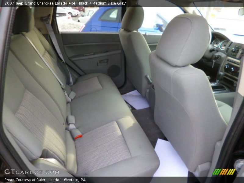 Black / Medium Slate Gray 2007 Jeep Grand Cherokee Laredo 4x4