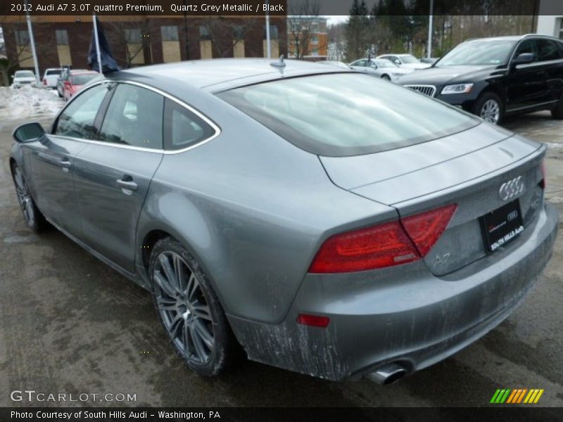 Quartz Grey Metallic / Black 2012 Audi A7 3.0T quattro Premium