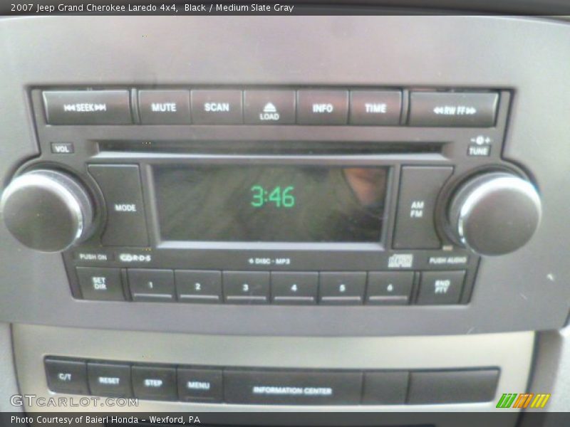 Black / Medium Slate Gray 2007 Jeep Grand Cherokee Laredo 4x4