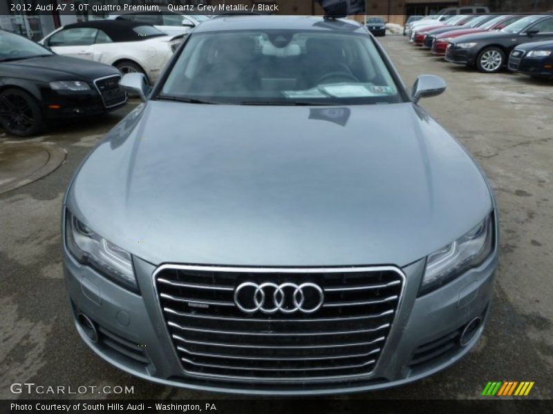 Quartz Grey Metallic / Black 2012 Audi A7 3.0T quattro Premium