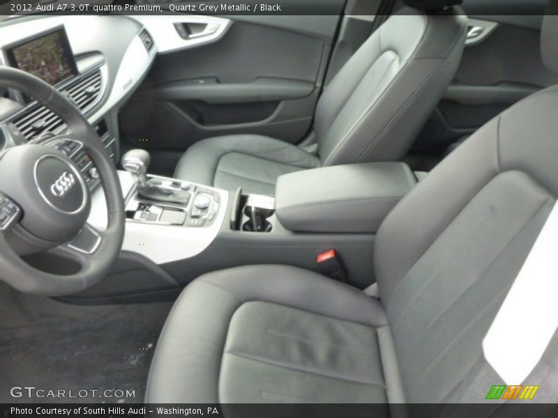 Front Seat of 2012 A7 3.0T quattro Premium