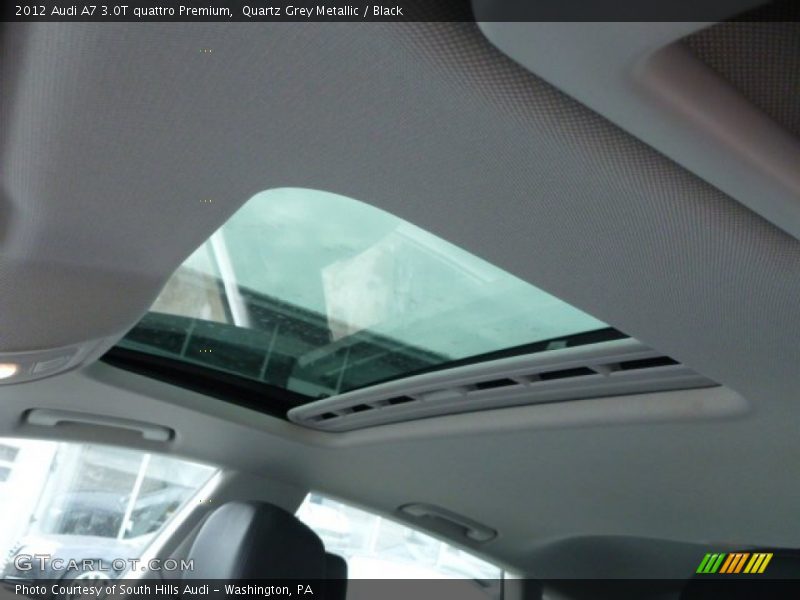 Quartz Grey Metallic / Black 2012 Audi A7 3.0T quattro Premium
