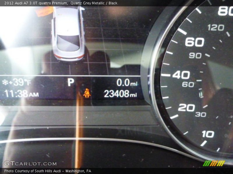 Quartz Grey Metallic / Black 2012 Audi A7 3.0T quattro Premium
