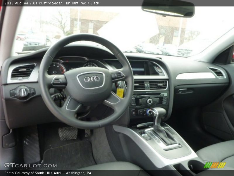 Brilliant Red / Black 2013 Audi A4 2.0T quattro Sedan