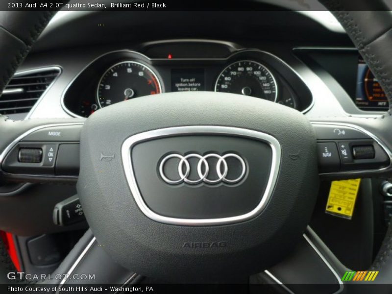 Brilliant Red / Black 2013 Audi A4 2.0T quattro Sedan