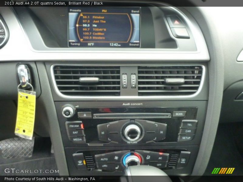 Brilliant Red / Black 2013 Audi A4 2.0T quattro Sedan