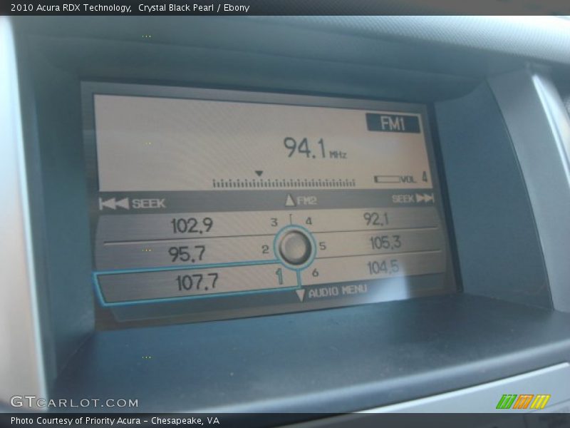 Crystal Black Pearl / Ebony 2010 Acura RDX Technology