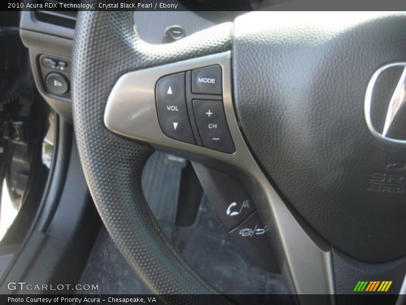 Crystal Black Pearl / Ebony 2010 Acura RDX Technology