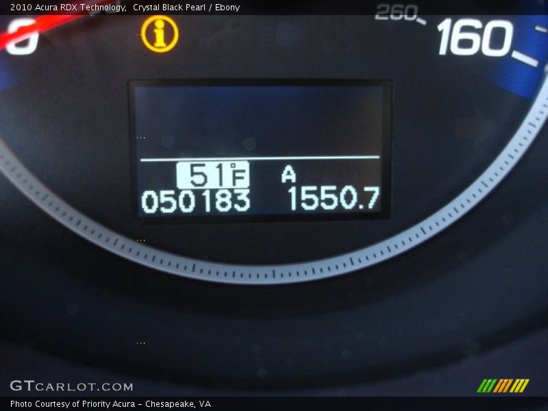 Crystal Black Pearl / Ebony 2010 Acura RDX Technology
