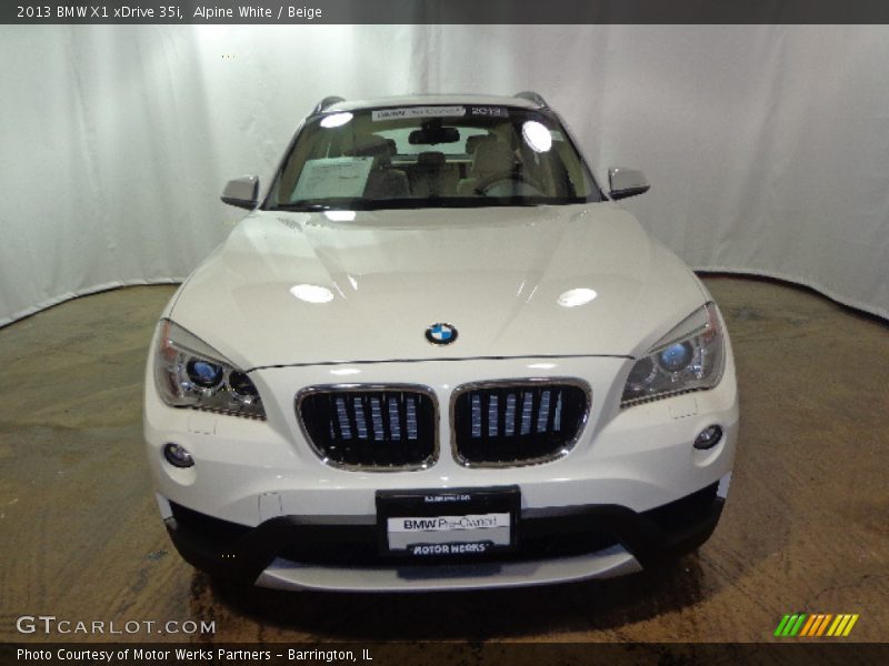 Alpine White / Beige 2013 BMW X1 xDrive 35i