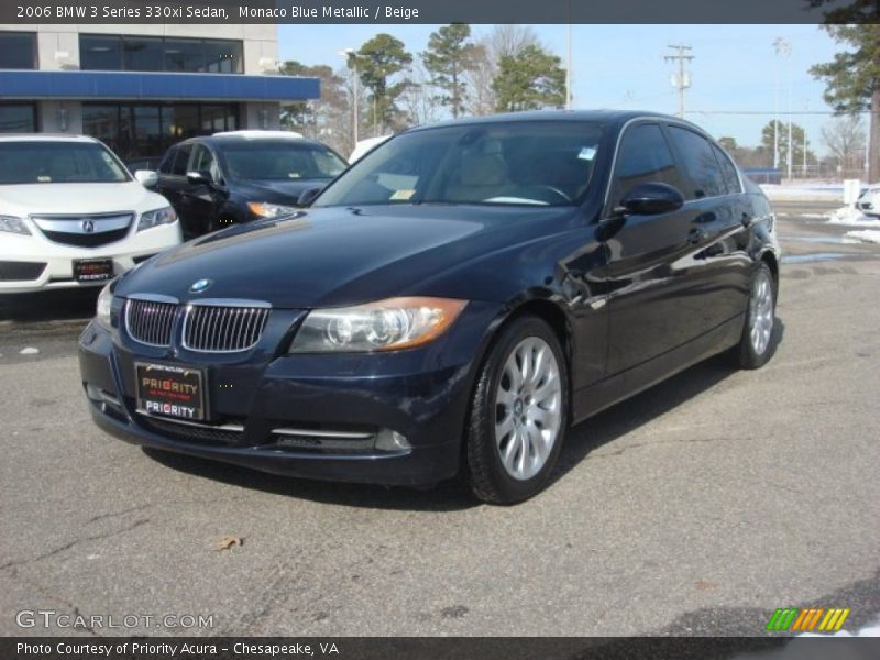 Monaco Blue Metallic / Beige 2006 BMW 3 Series 330xi Sedan