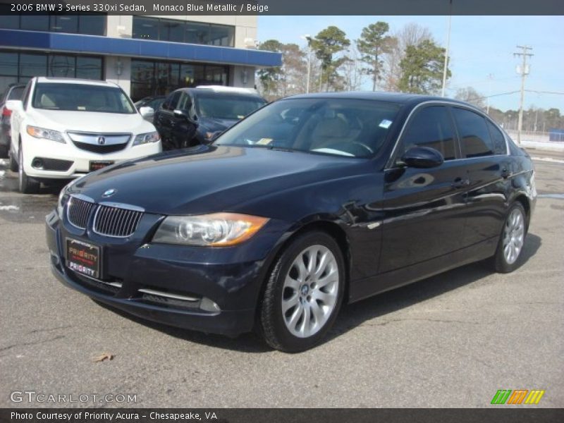 Monaco Blue Metallic / Beige 2006 BMW 3 Series 330xi Sedan