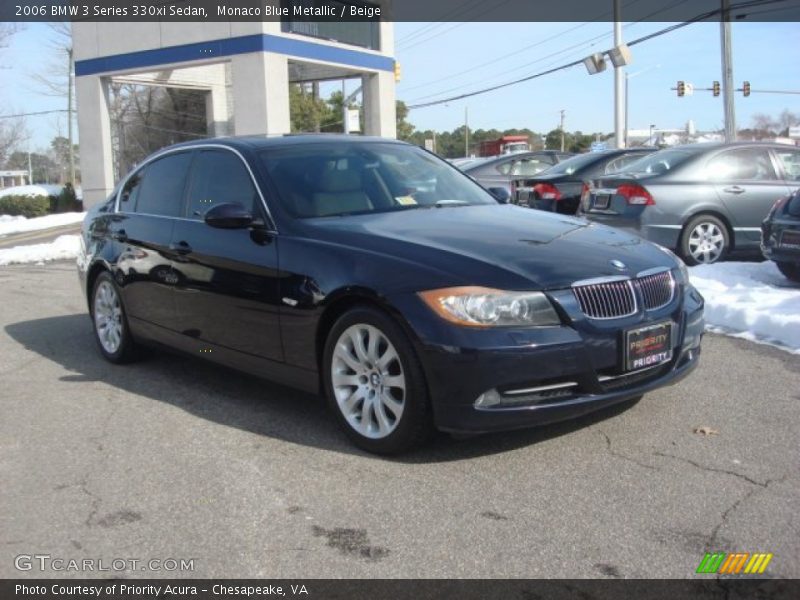 Monaco Blue Metallic / Beige 2006 BMW 3 Series 330xi Sedan