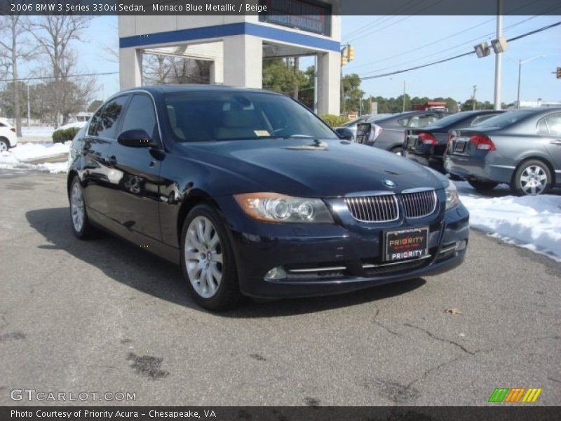 Monaco Blue Metallic / Beige 2006 BMW 3 Series 330xi Sedan