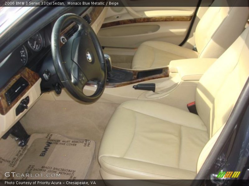 Monaco Blue Metallic / Beige 2006 BMW 3 Series 330xi Sedan