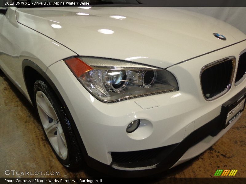 Alpine White / Beige 2013 BMW X1 xDrive 35i