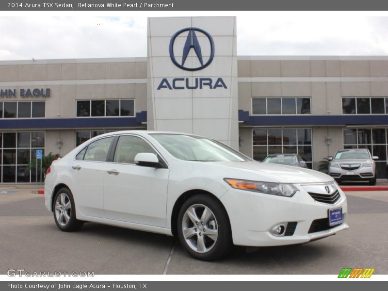 Bellanova White Pearl / Parchment 2014 Acura TSX Sedan