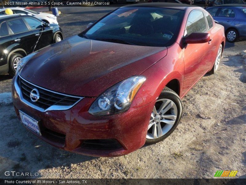 Cayenne Red / Charcoal 2013 Nissan Altima 2.5 S Coupe
