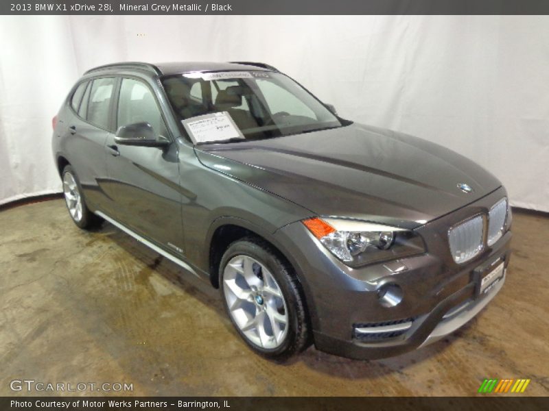 Mineral Grey Metallic / Black 2013 BMW X1 xDrive 28i