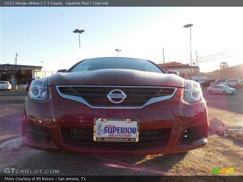 Cayenne Red / Charcoal 2013 Nissan Altima 2.5 S Coupe