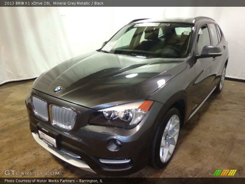 Mineral Grey Metallic / Black 2013 BMW X1 xDrive 28i