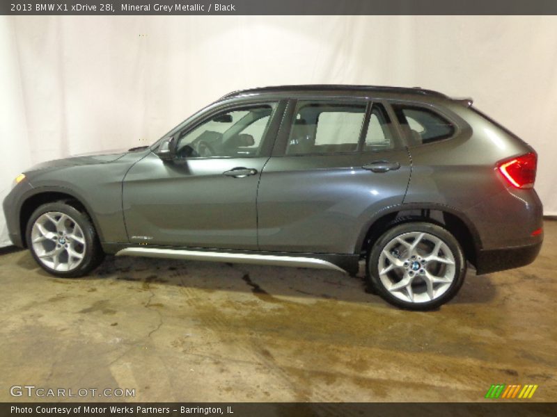 Mineral Grey Metallic / Black 2013 BMW X1 xDrive 28i