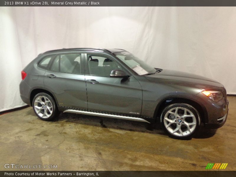 Mineral Grey Metallic / Black 2013 BMW X1 xDrive 28i